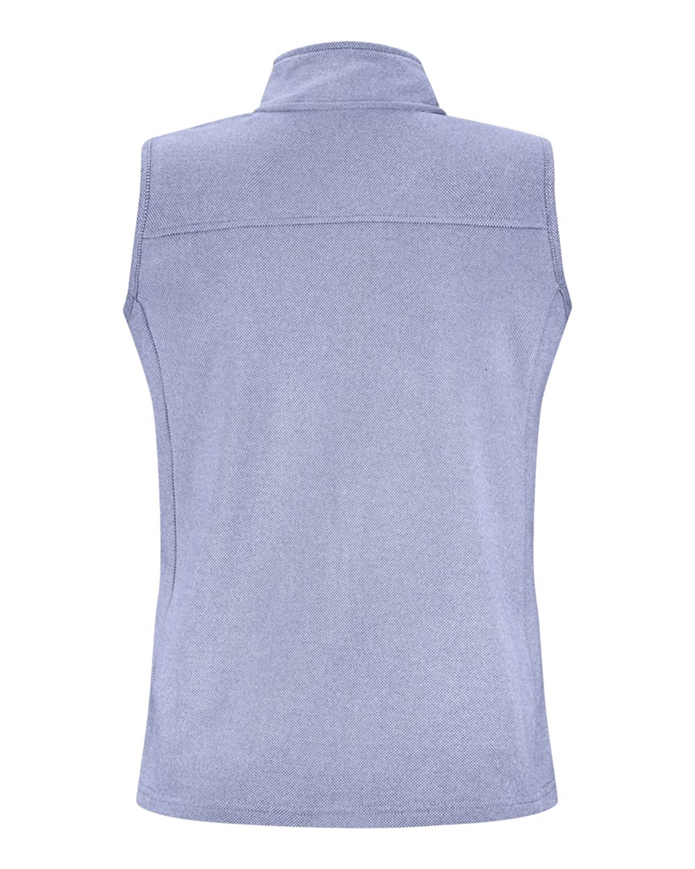 Rear View of Navy Women's Element Fleece Vest - 8764 plain