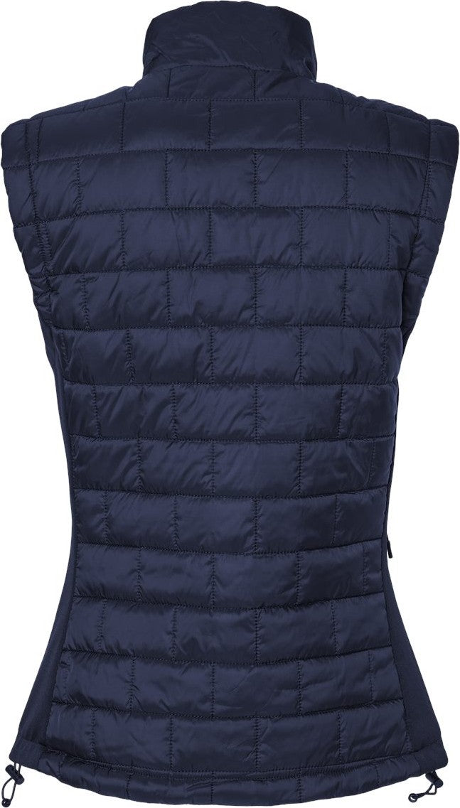 Front View of Navy Women's Elemental Puffer Vest - 5703