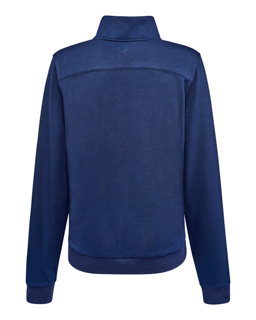 Front View of Navy Women's Explorer Fleece Quarter-Zip - N18091