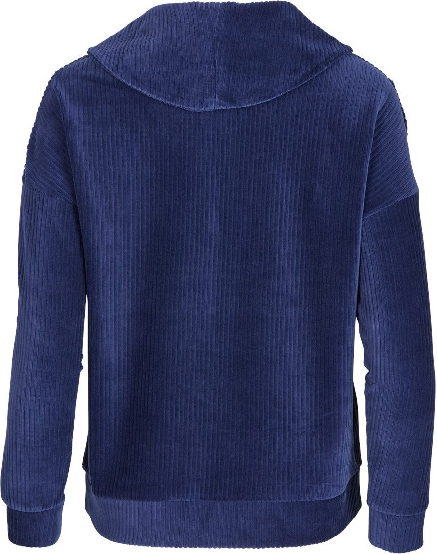 Front View of Navy Women's Manchester Quarter Zip - BW5203