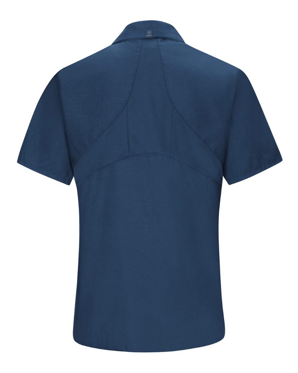 Front View of Navy Women's Mimix Work Shirt - SX21