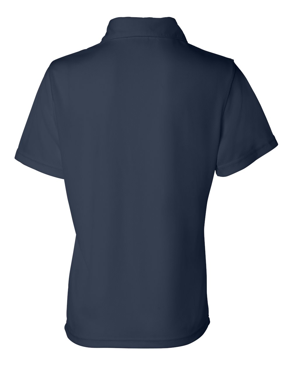 Rear View of Navy Women&#39;s Moisture Free Mesh Polo - 5469
