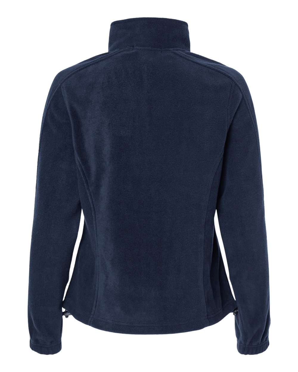 Front View of Navy Women's Polar Fleece Full-Zip Jacket - 5062
