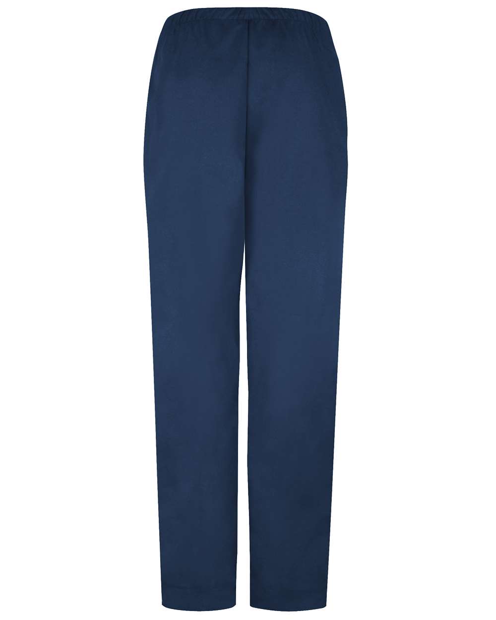 Front View of Navy Women's Poplin Pants - PP73