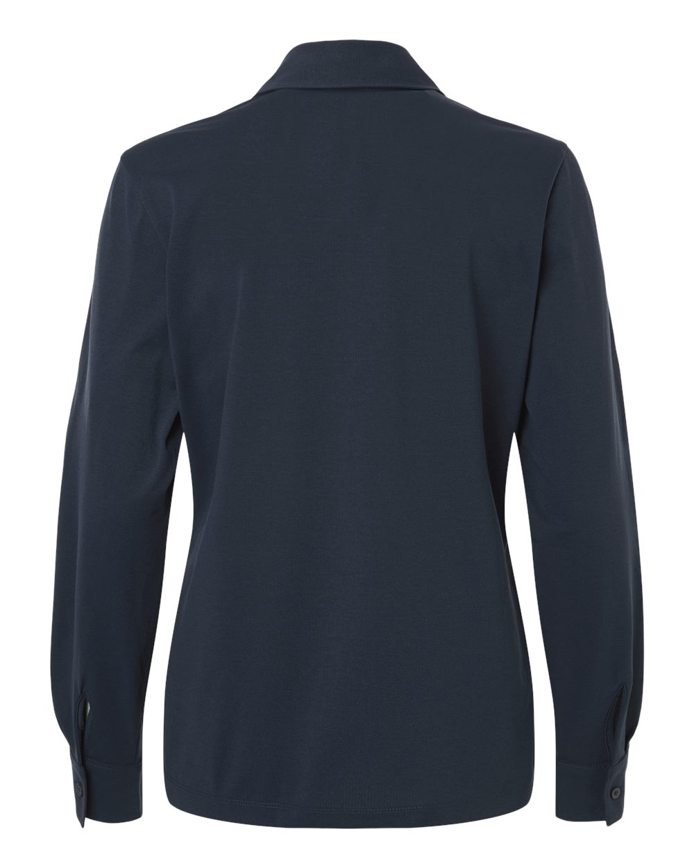 Rear View of Navy Women's Pro-Flex Sorona® Button Down Shirt - 41SPLL