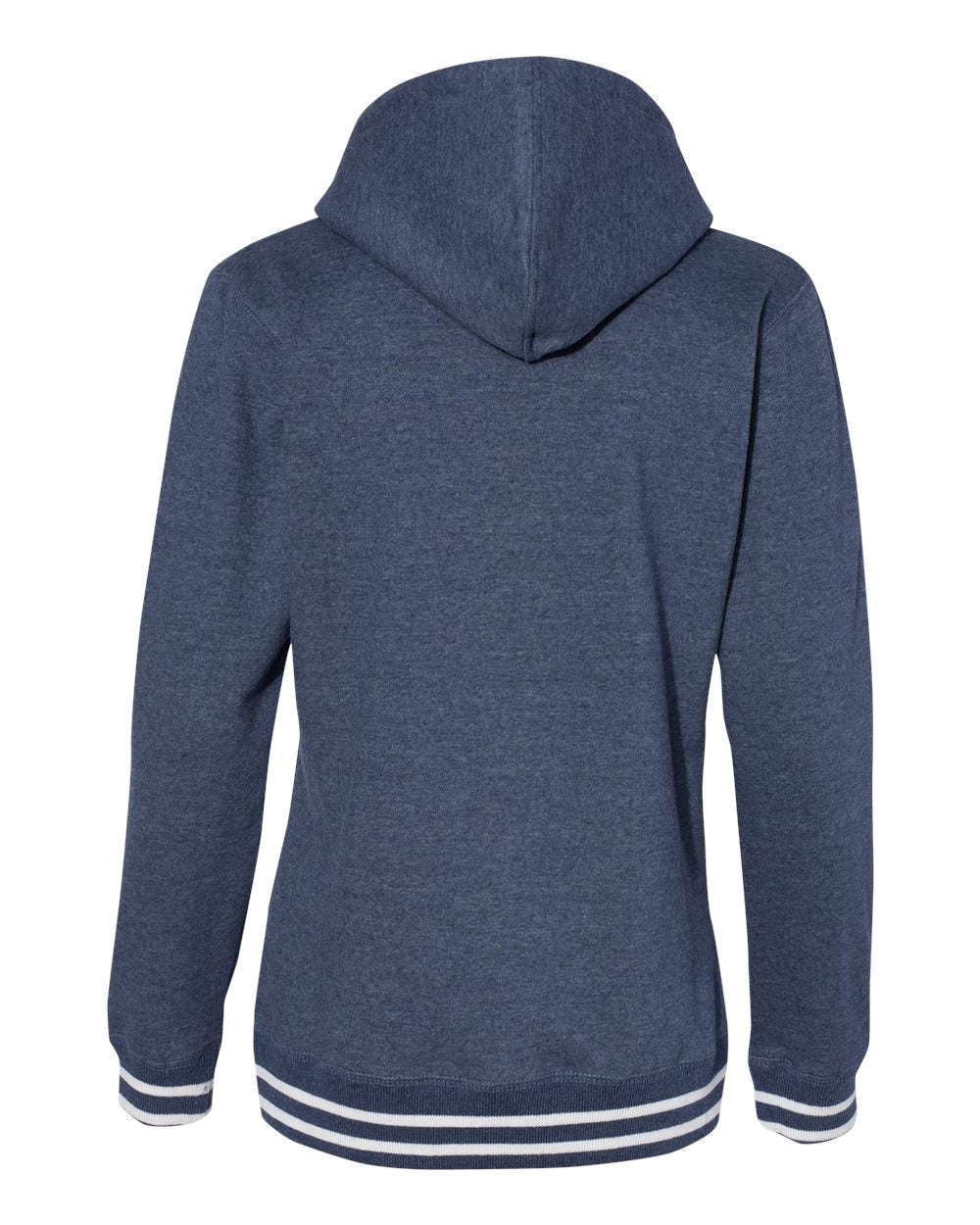 Front View of Navy Women’s Relay Hooded Sweatshirt - 8651