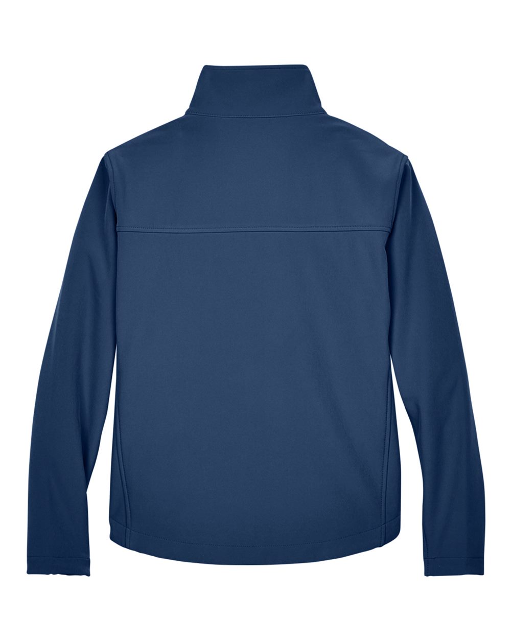 Front View of Navy Women's Soft Shell Jacket - D995W