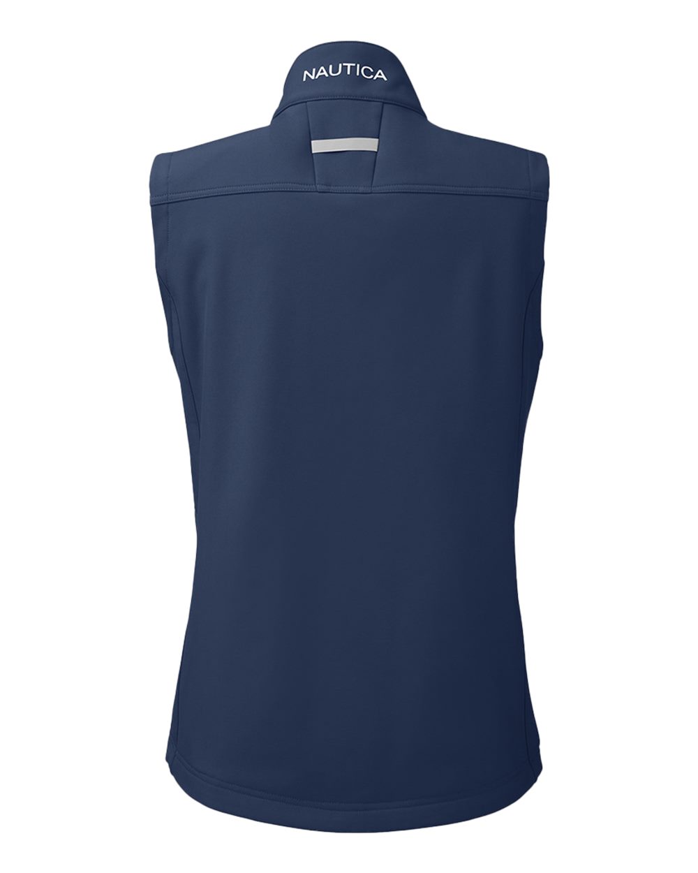 Front View of Navy Women's Wavestorm Soft Shell Vest - N17908