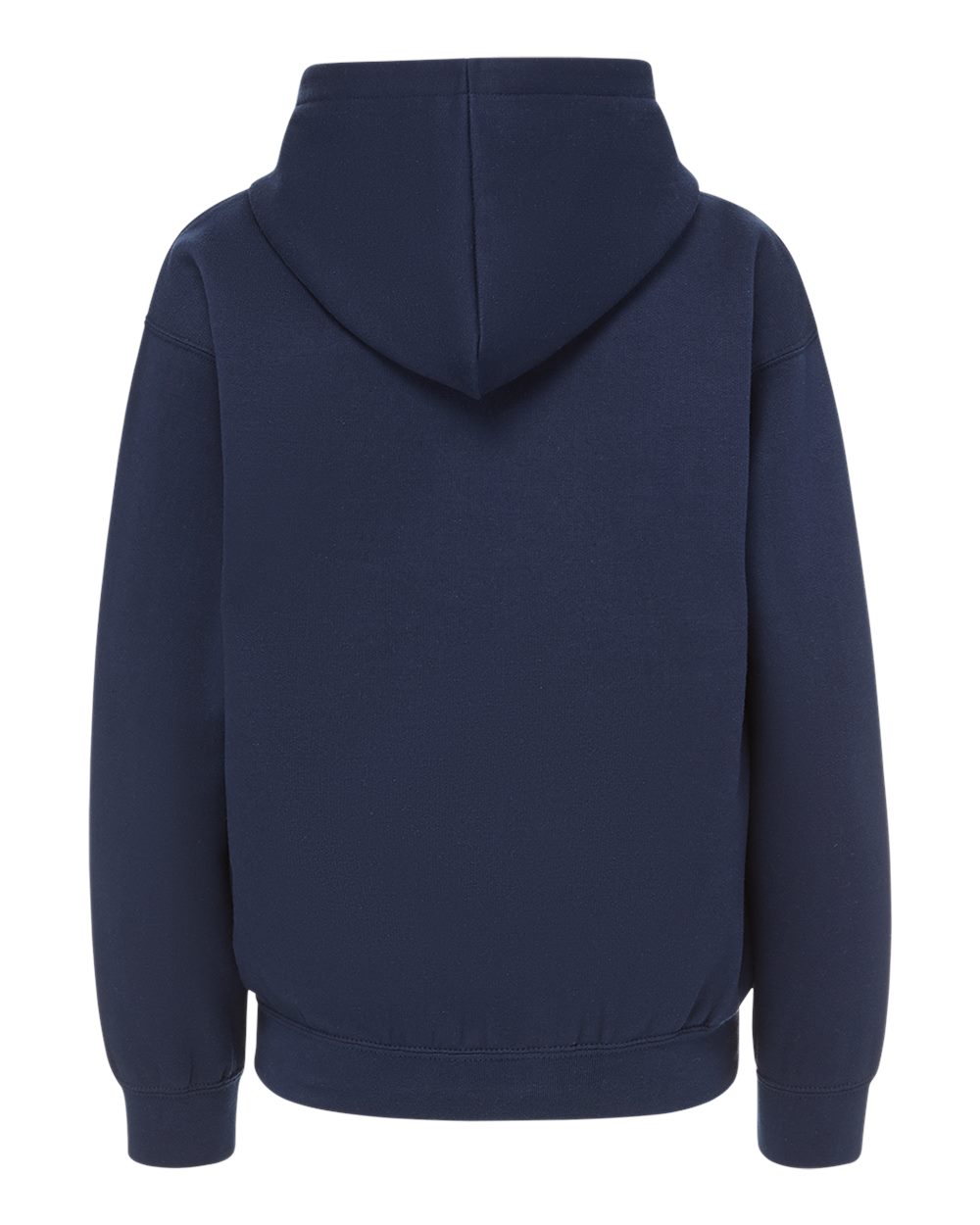 Front View of Navy Youth Buddy Hooded Sweatshirt - 23153Y