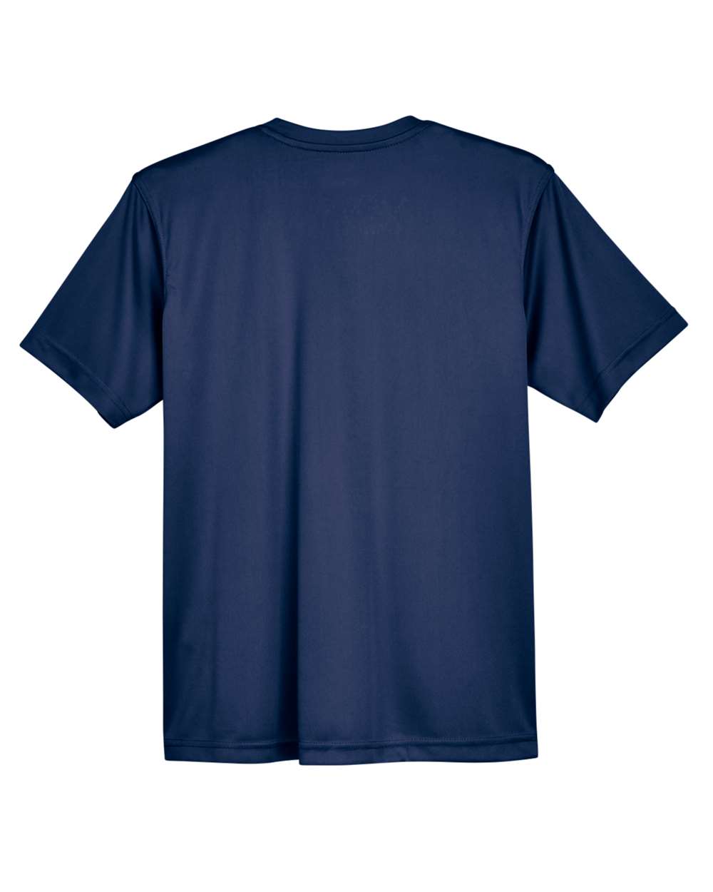 Front View of Navy Youth Cool & Dry Sport Performance Interlock T-shirt - 8420Y