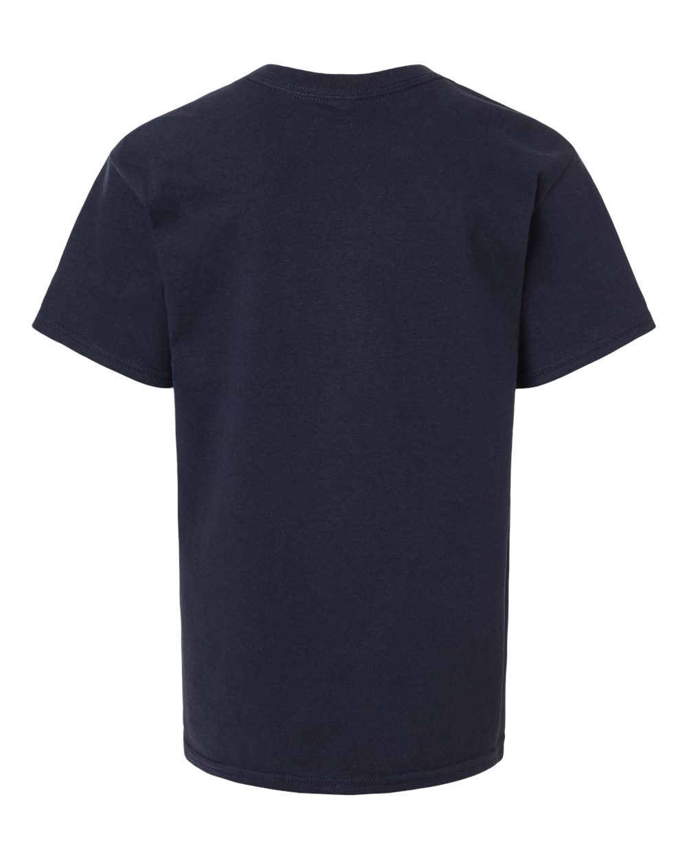 Rear View of Navy Youth Jersey T-Shirt - CH1081 plain