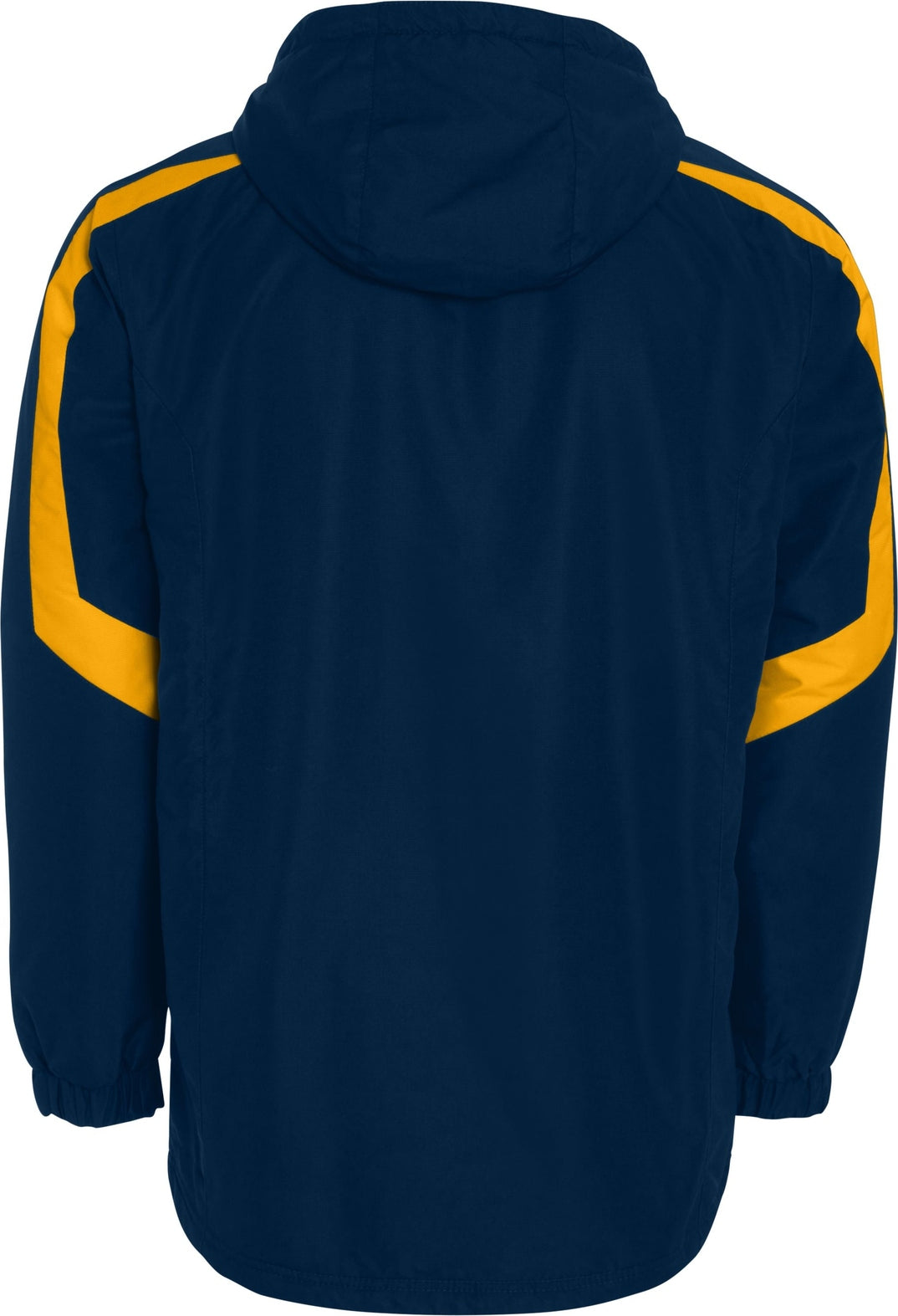 Rear View of NAVY/LIGHT GOLD CHARGER JACKET