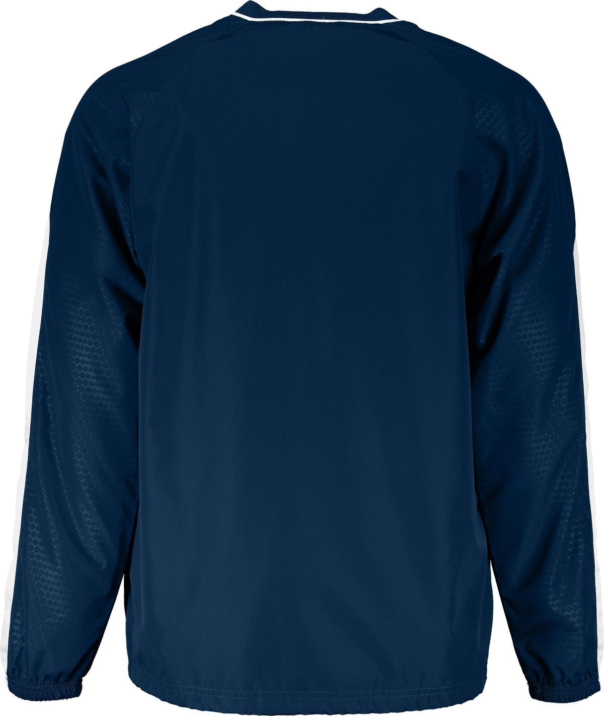 Rear View of NAVY/WHITE BIONIC PULLOVER WINDSHIRT