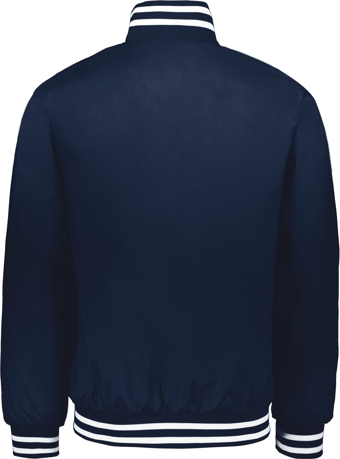 Rear View of NAVY/WHITE HERITAGE JACKET