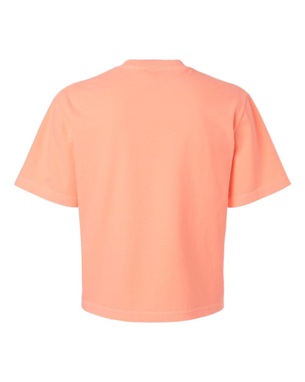 Front View of Neon Cantaloupe Women's Heavyweight Boxy T-Shirt - 3023CL