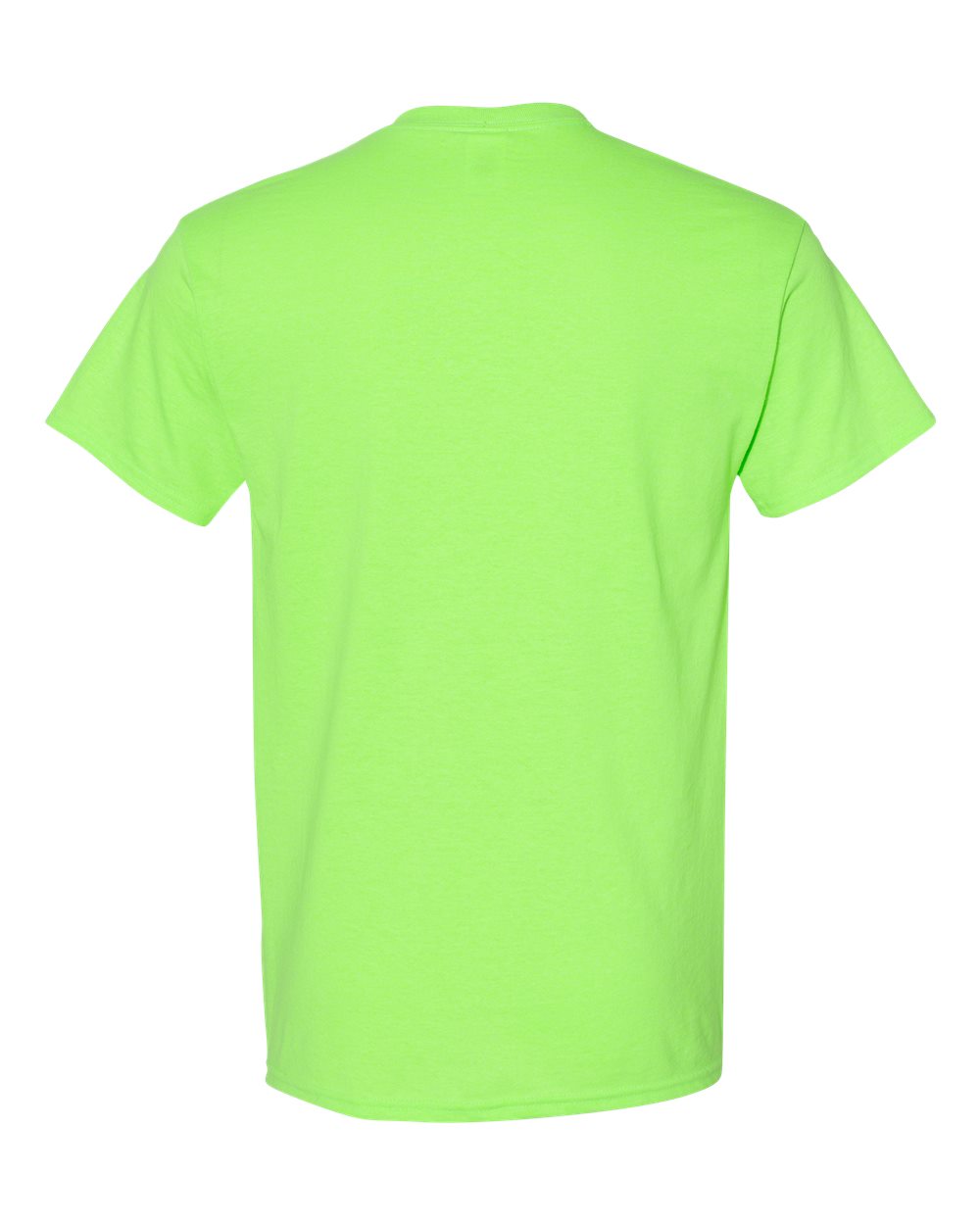 Front View of Neon Green Heavy Cotton™ T-Shirt - 5000