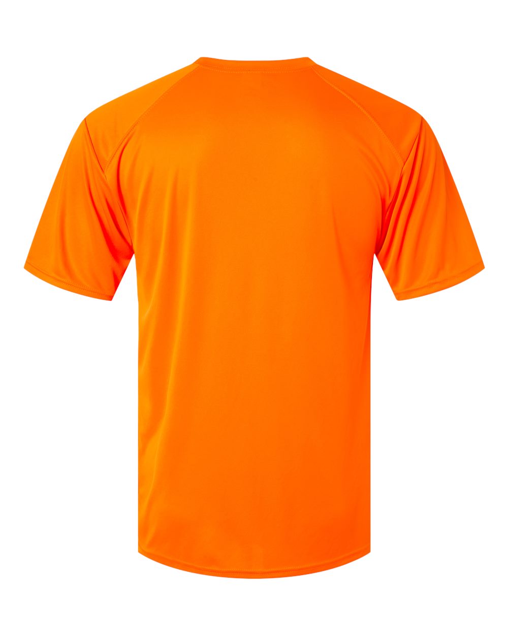 Front View of Neon Orange Islander Performance T-Shirt - 200