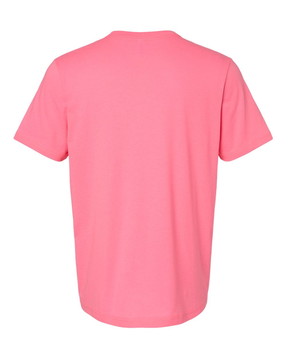 Front View of Neon Pink CVC Jersey Tee - 3001CVC