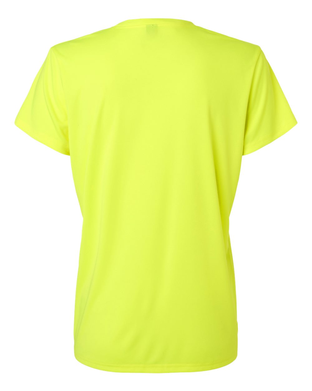 Front View of Neon Yellow Pro-Lock Women's Performance T-Shirt - 48000L