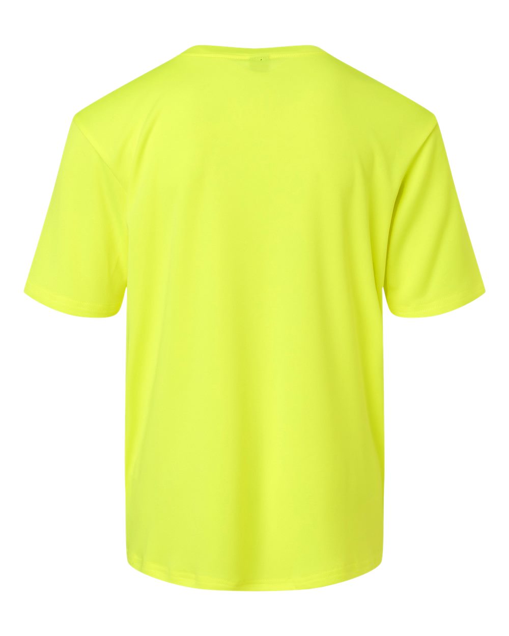 Front View of Neon Yellow Pro-Lock Youth Performance T-Shirt - 48000Y