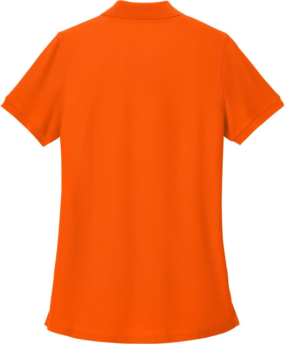 Front View of NeonOrange Port Authority Women's Wearever Signature Pique Polo LK200