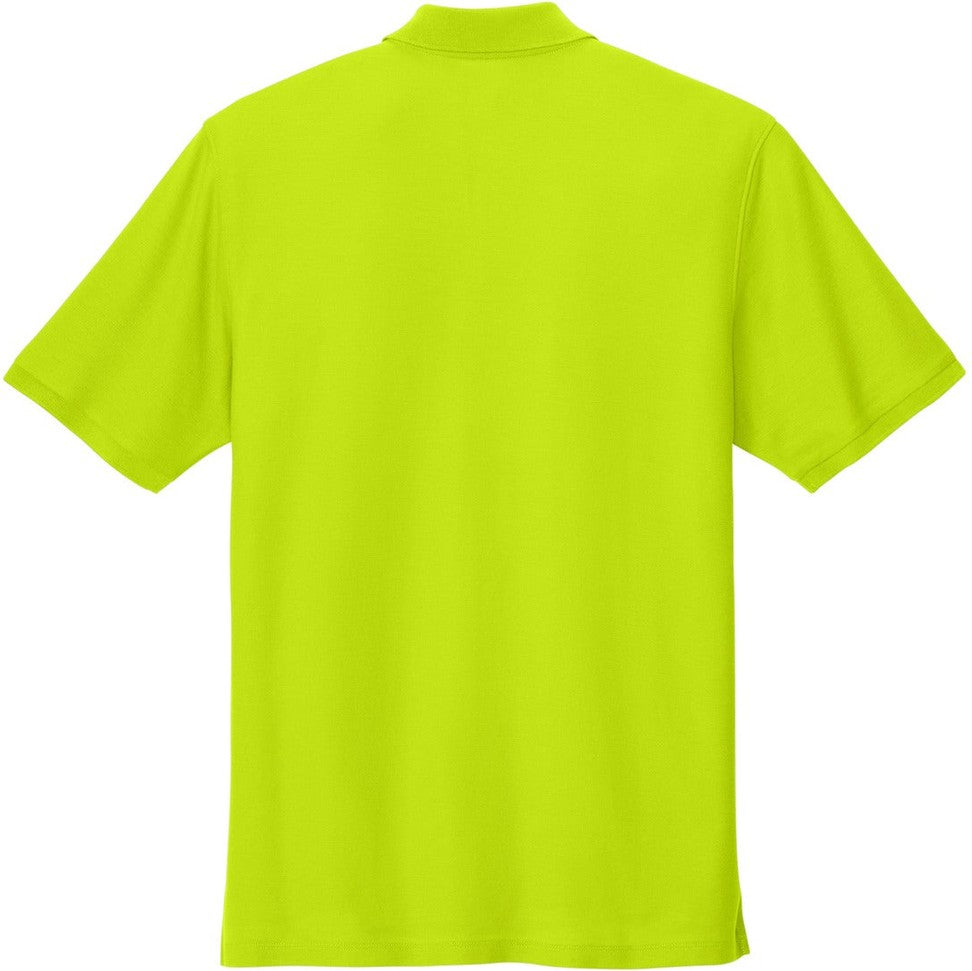 Front View of NeonYellow Port Authority Wearever Signature Pique Polo K200