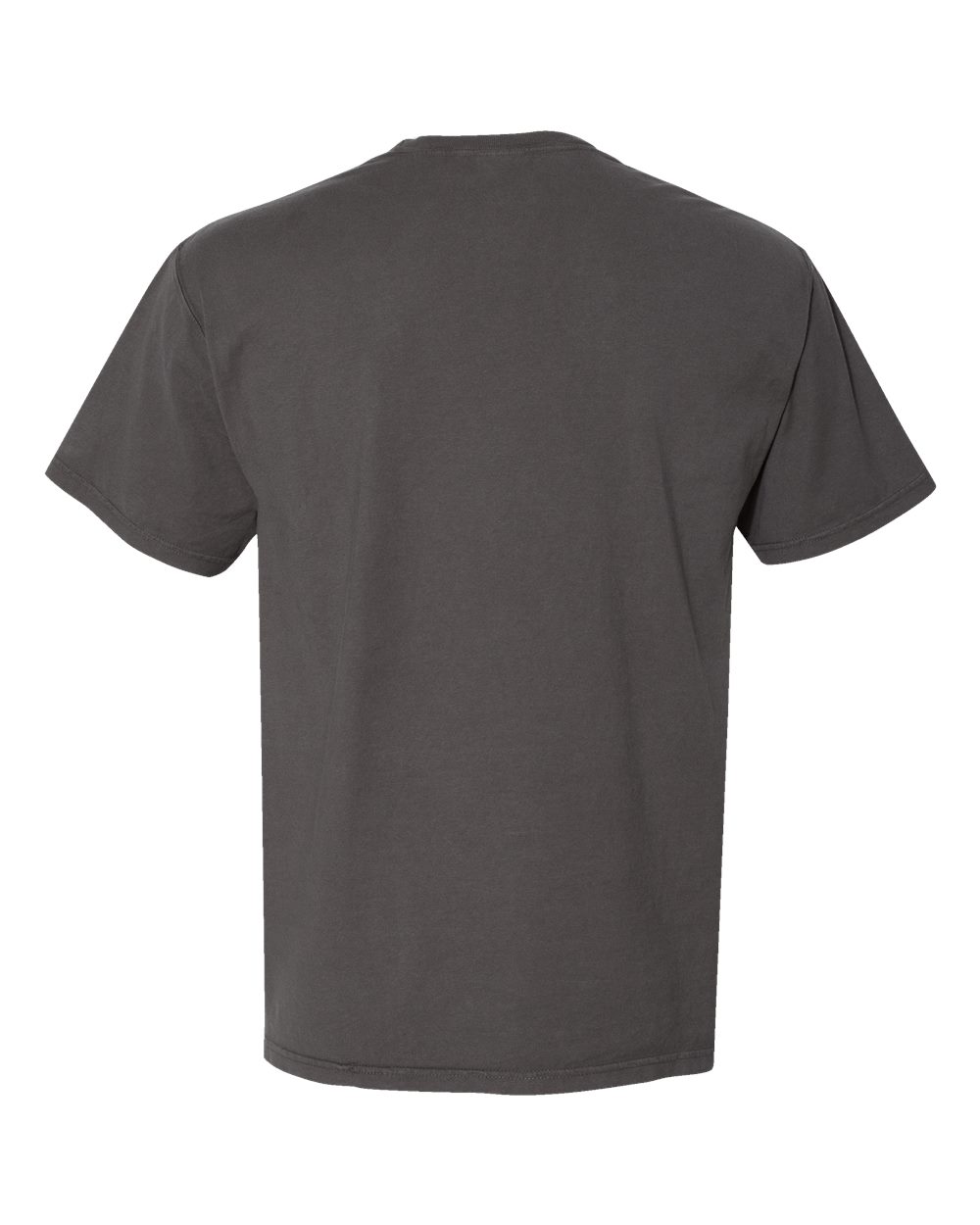 Rear View of New Railroad Grey Garment-Dyed Pocket T-Shirt - GDH150