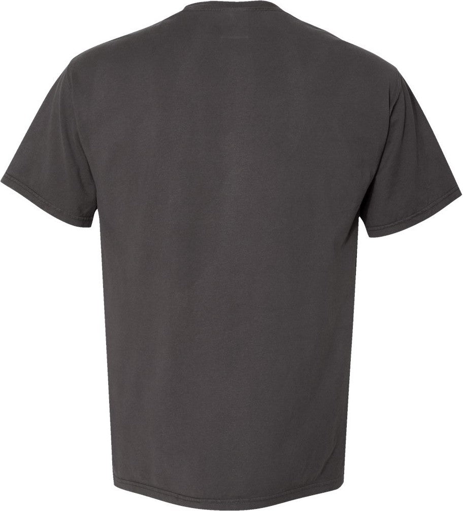 Rear View of New Railroad Grey Garment-Dyed T-Shirt - GDH100