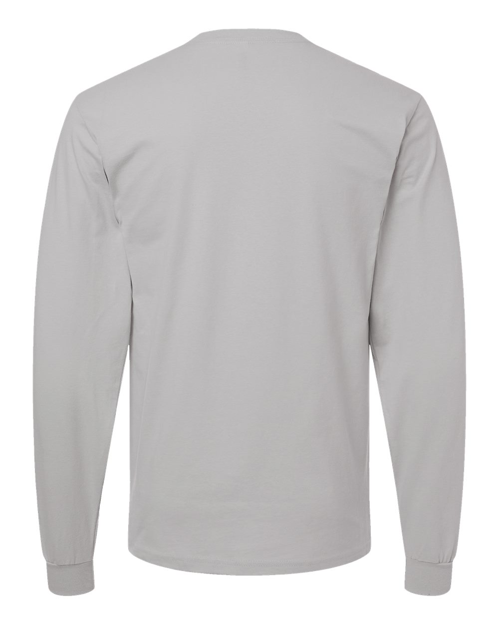 Front View of New Silver Fine Jersey Long Sleeve Tee - 2007