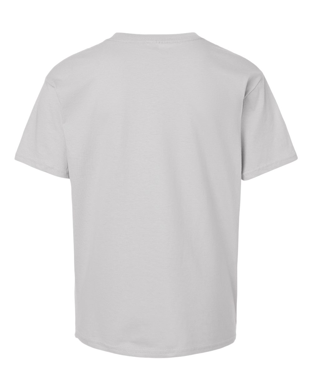 Front View of New Silver Youth Fine Jersey Tee - 2001Y