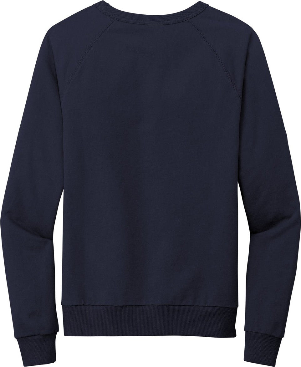 Front View of NghtSkyNvy Allmade Unisex Organic French Terry Crewneck Sweatshirt AL4004
