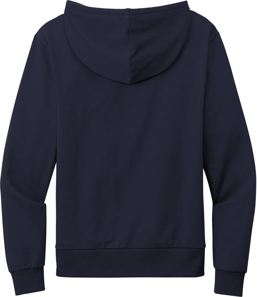 Rear View of NghtSkyNvy Allmade Unisex Organic French Terry Pullover Hoodie AL4000