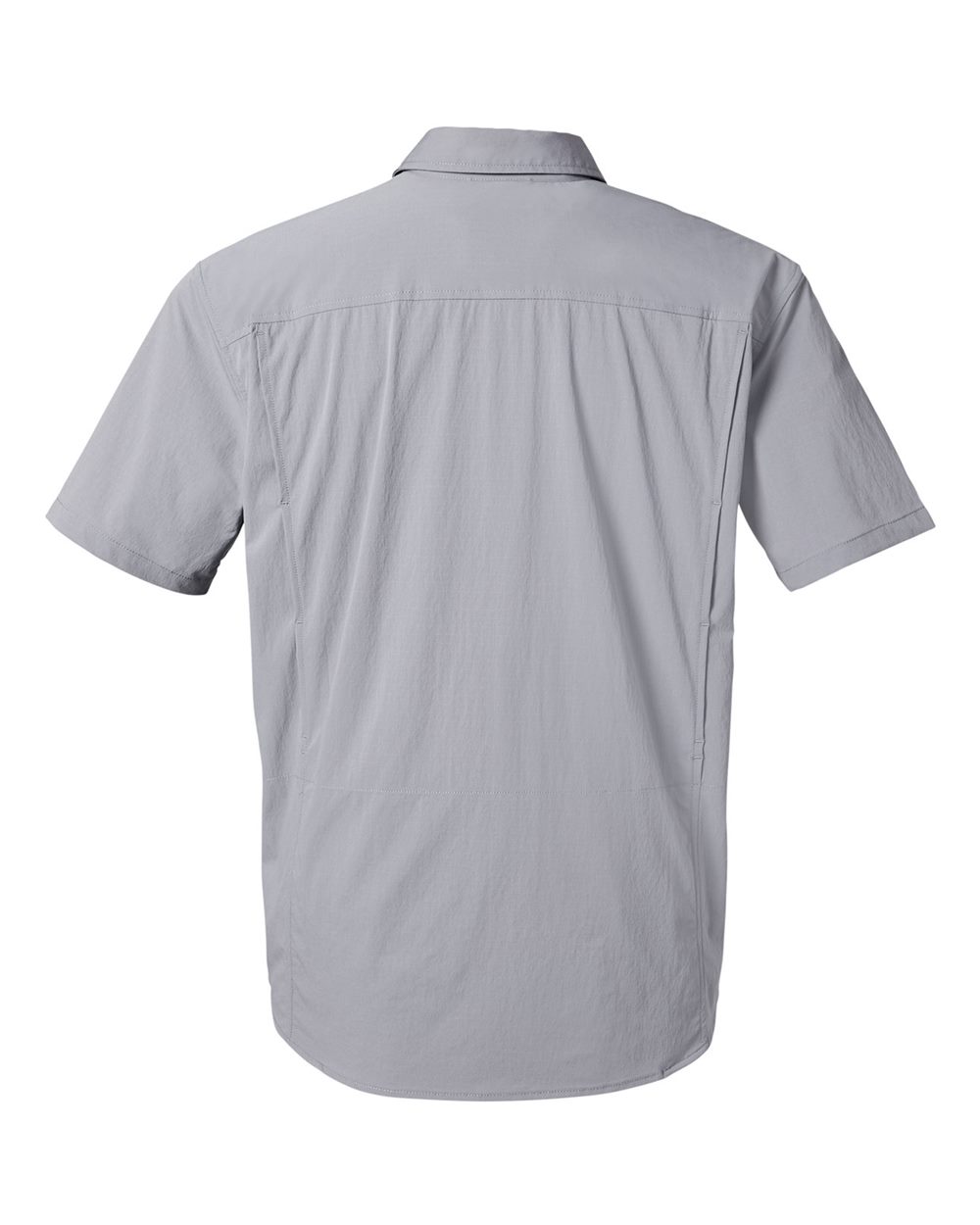 Rear View of Night Owl Creekbed Short Sleeve Shirt - H150183