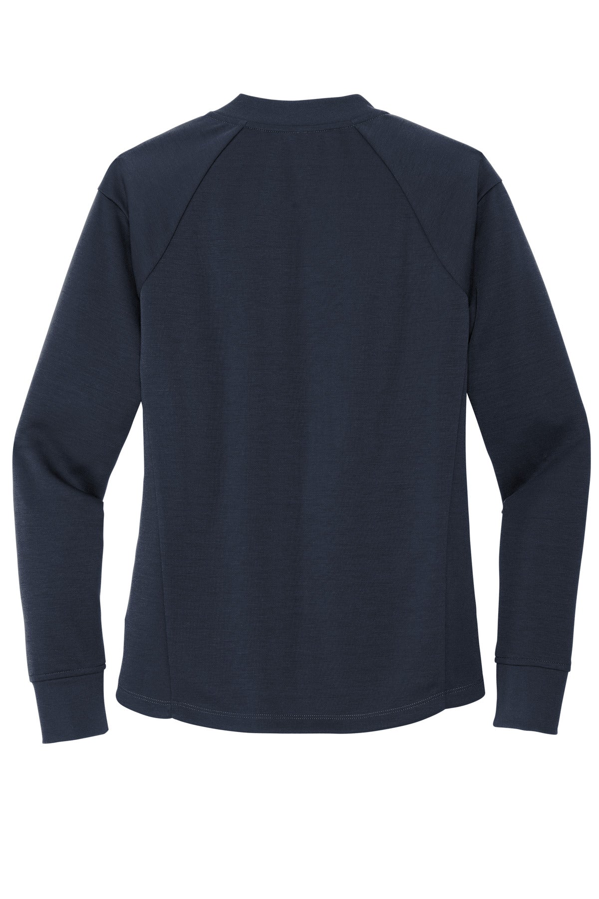 Rear View of NightNavy Mercer+Mettle Women's Double-Knit Bomber MM3001