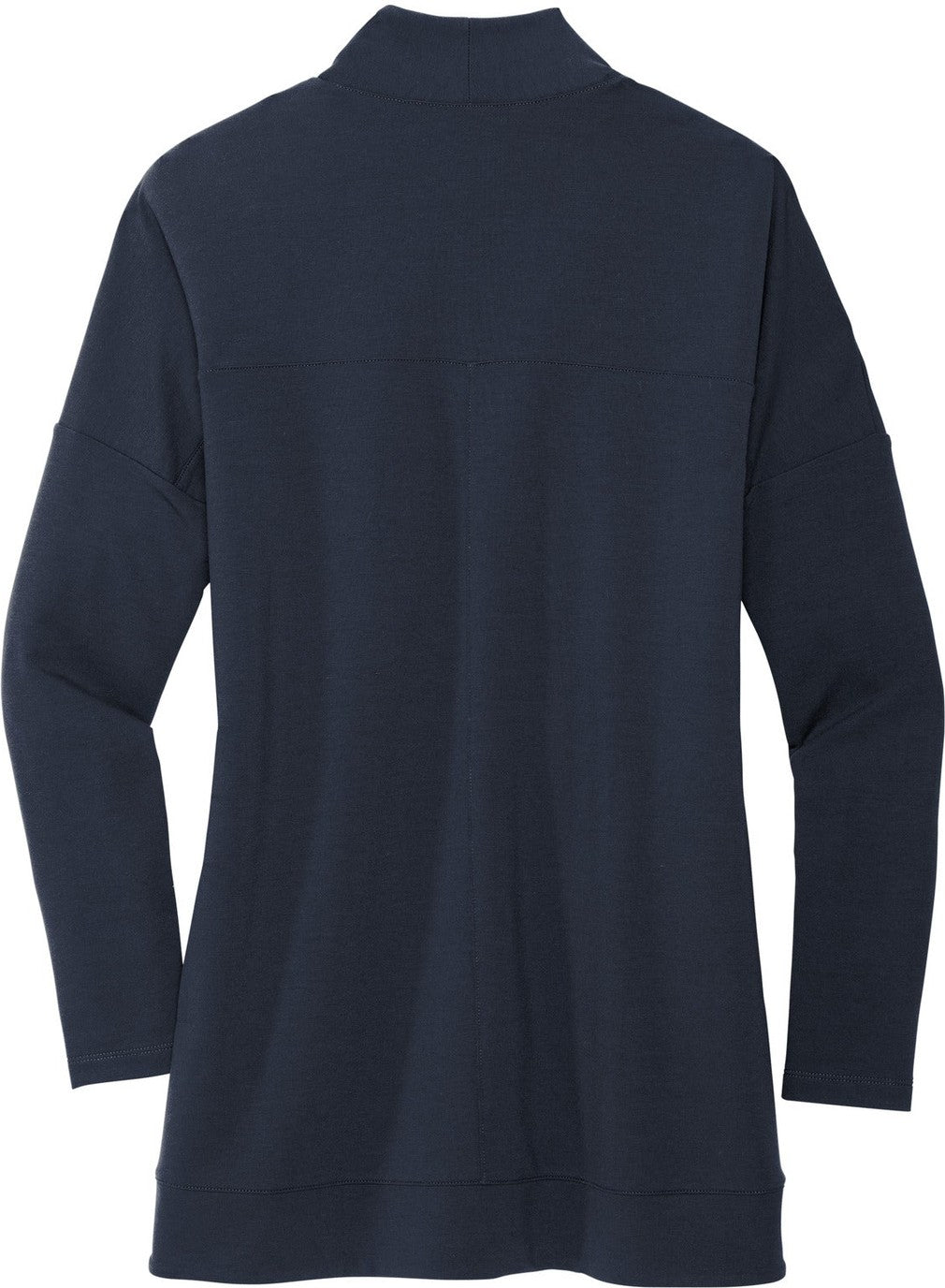 Rear View of NightNavy Mercer+Mettle Women's Stretch Open-Front Cardigan MM3015