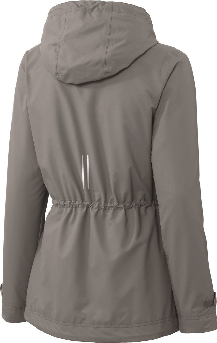 Front View of Northern Grey Port Authority Women's Northwest Slicker. L7710
