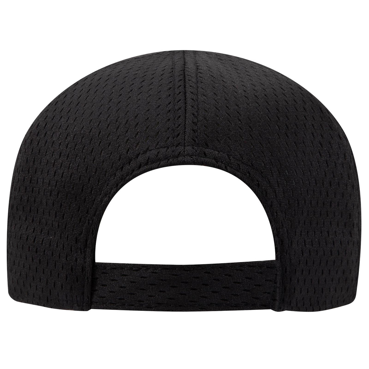 Rear View of NP0303 - Blk/Blk OTTO CAP Camouflage 6 Panel Low Profile Baseball Cap