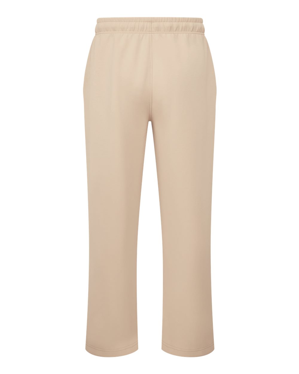 Rear View of Nude Women's Luxe Wide Leg Pants - TD661