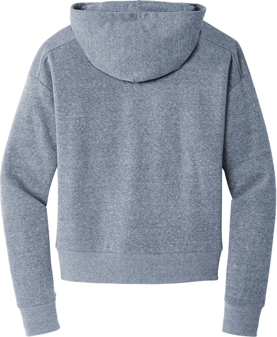 Front View of NvyFrost District Women's Perfect Tri Fleece 1/2-Zip Pullover DT1311