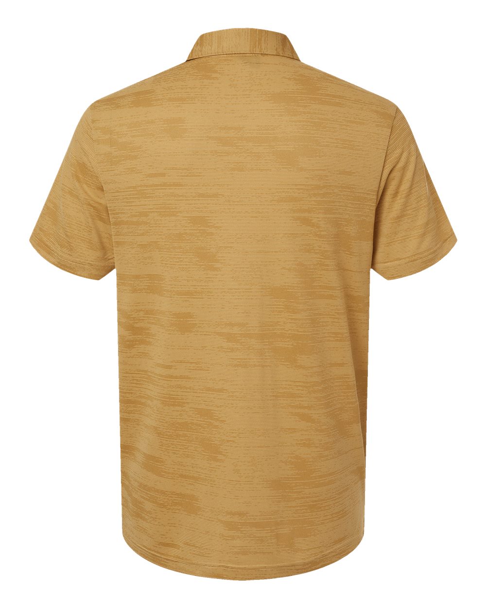 Front View of Oat/ Golden Beige Ultimate365 Textured Stripe Polo - A2005