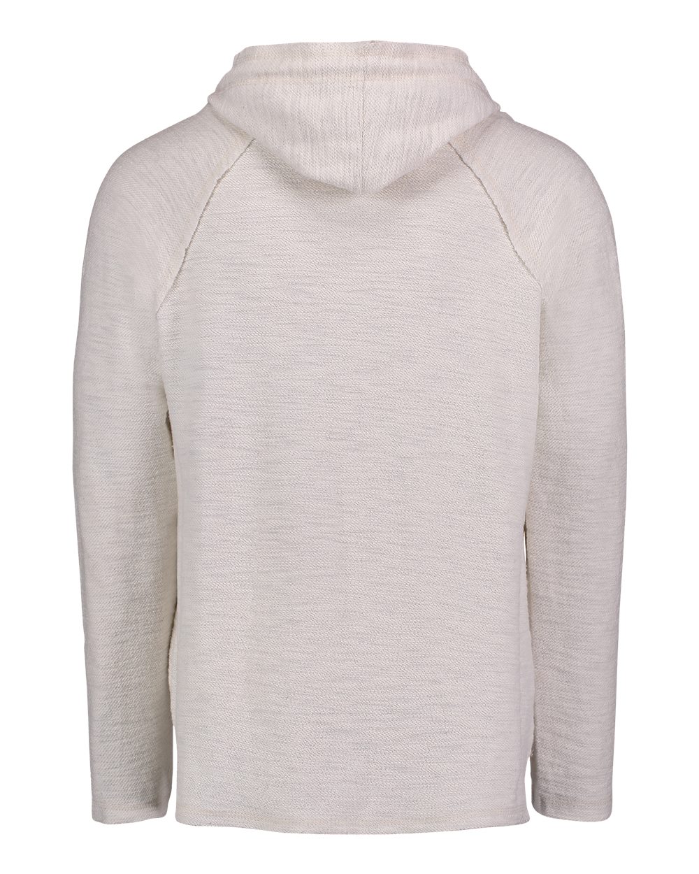Rear View of Oatmeal Bonfire Baja Terry Hooded Sweatshirt - 17118