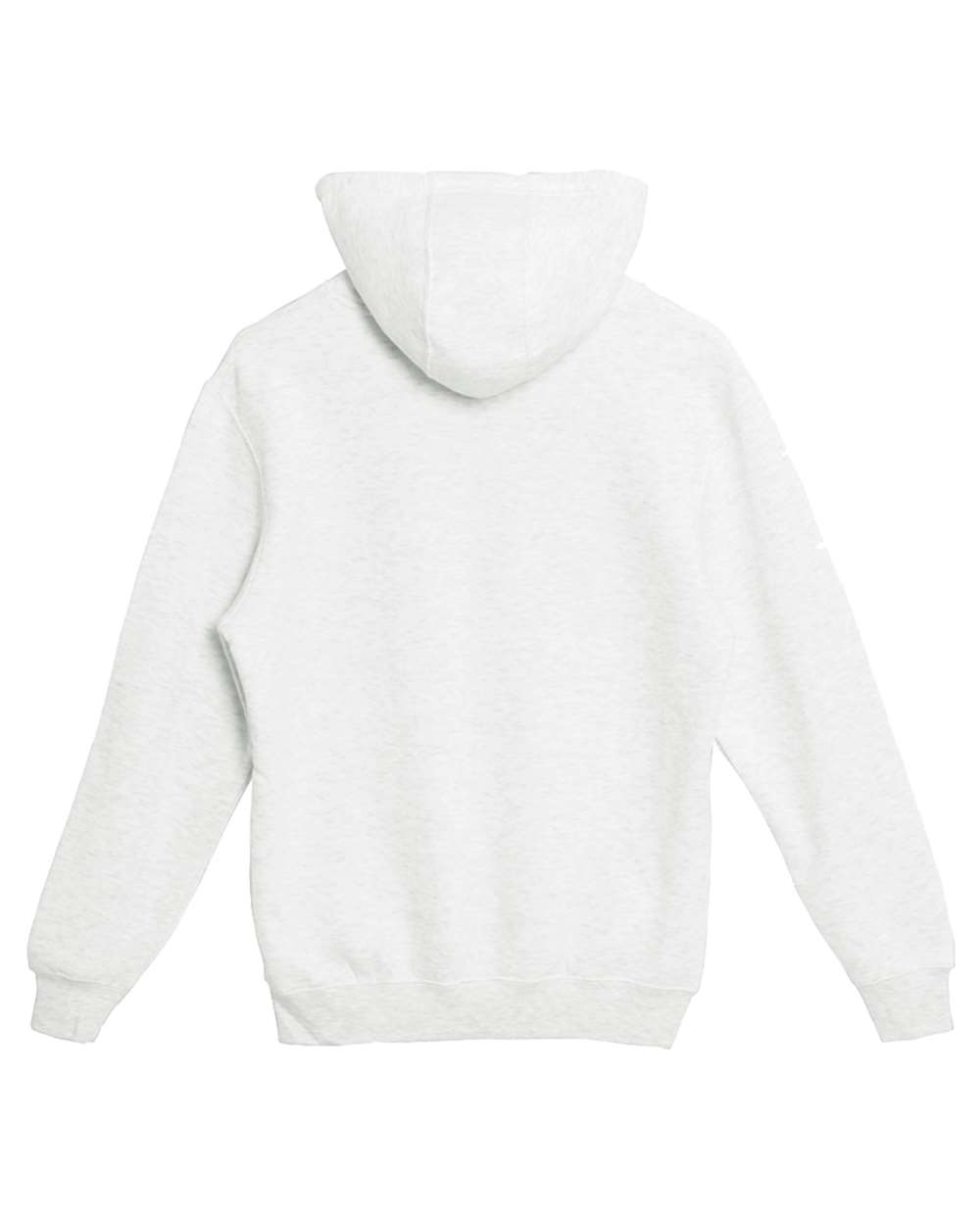 Rear View of Oatmeal Heather Premium Pullover Hooded Sweatshirt - LS14001