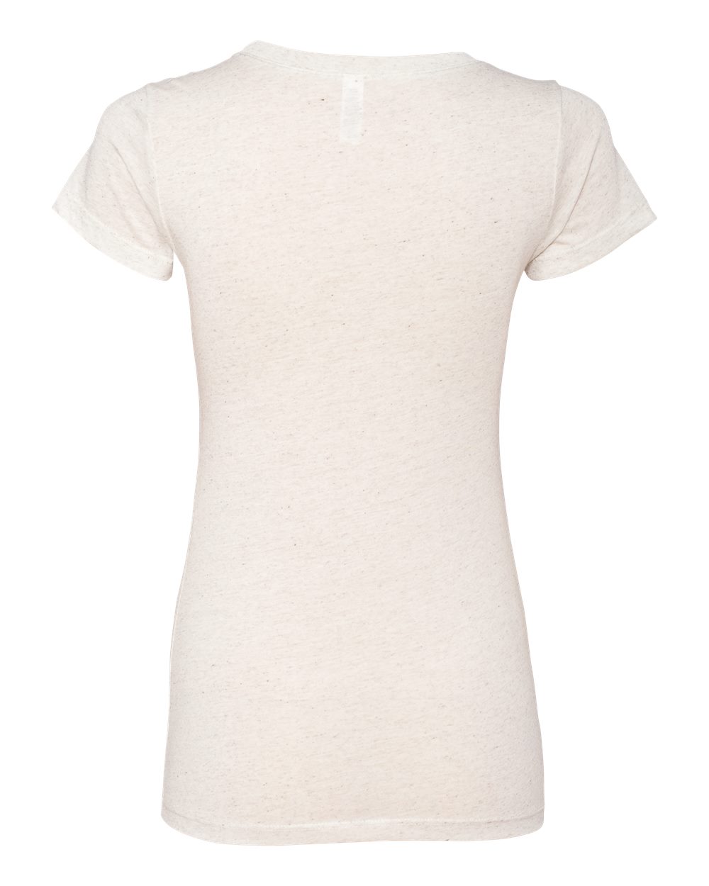 Rear View of Oatmeal Triblend Women&#39;s Triblend Tee - 8413
