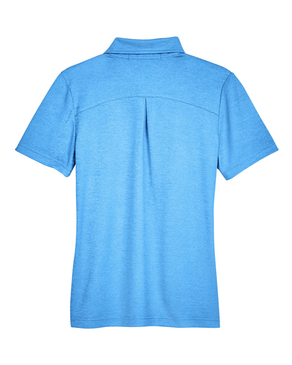 Front View of Ocean Blue Heather Women's CrownLux Performance® Address Melange Polo - DG22W
