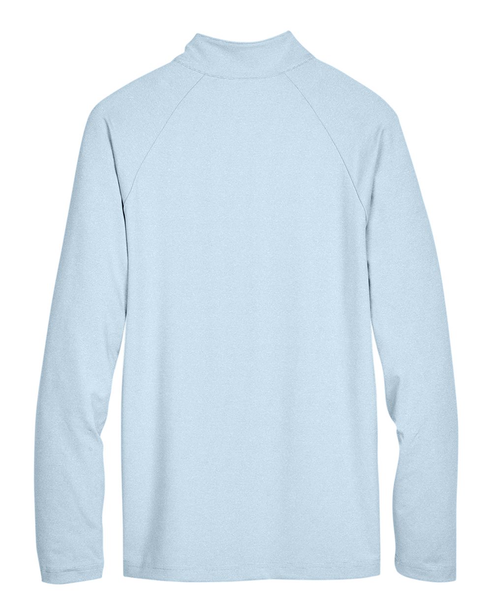 Front View of Ocean Blue Men's CrownLux Performance® Clubhouse Micro-Stripe Quarter-Zip Pullover - DG480