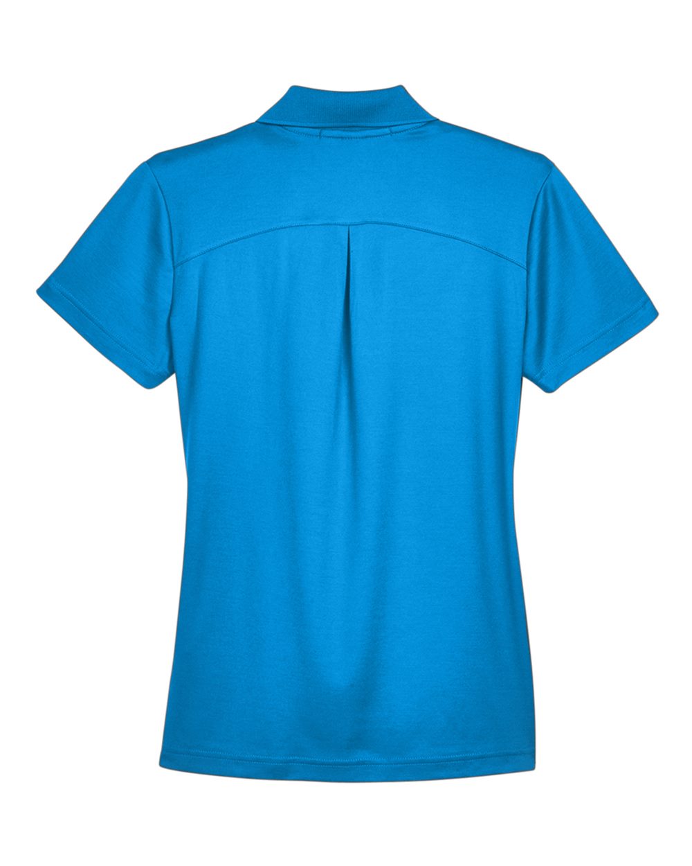 Front View of Ocean Blue Women's CrownLux Performance® Plaited Polo - DG20W