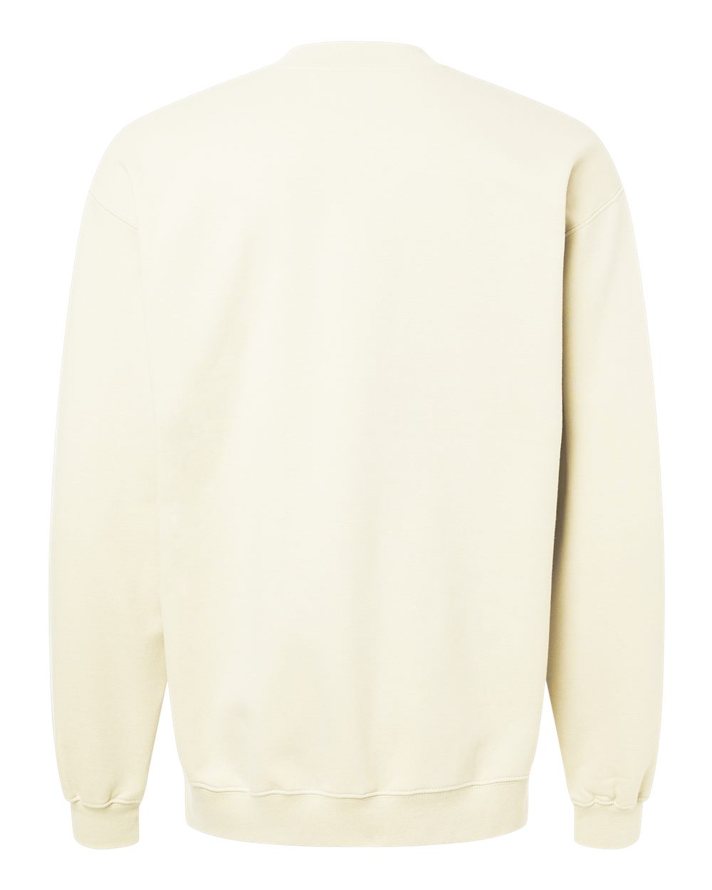 Rear View of Off White Softstyle® Midweight 1/4 Zip Sweatshirt - SF008