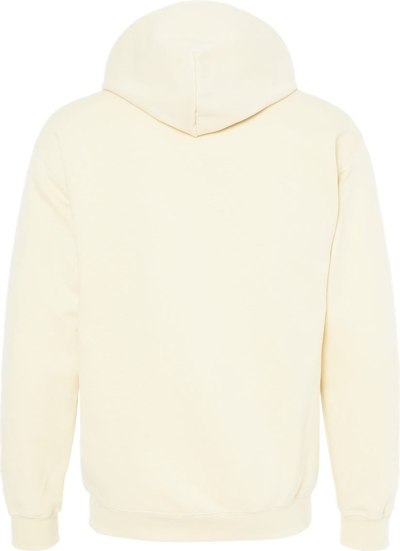 Front View of Off White Softstyle® Midweight Hooded Sweatshirt - SF500