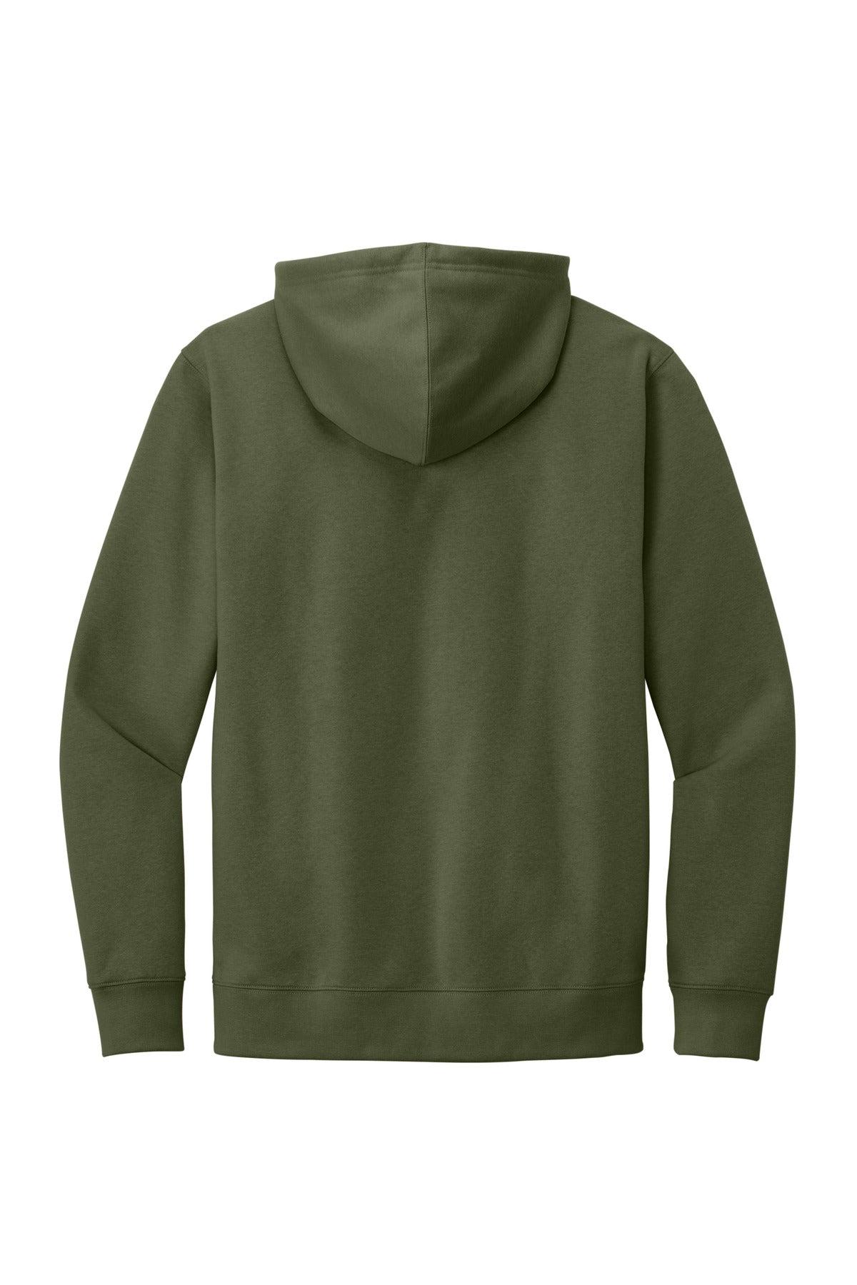 Front View of Olive District V.I.T. Fleece Hoodie DT6100