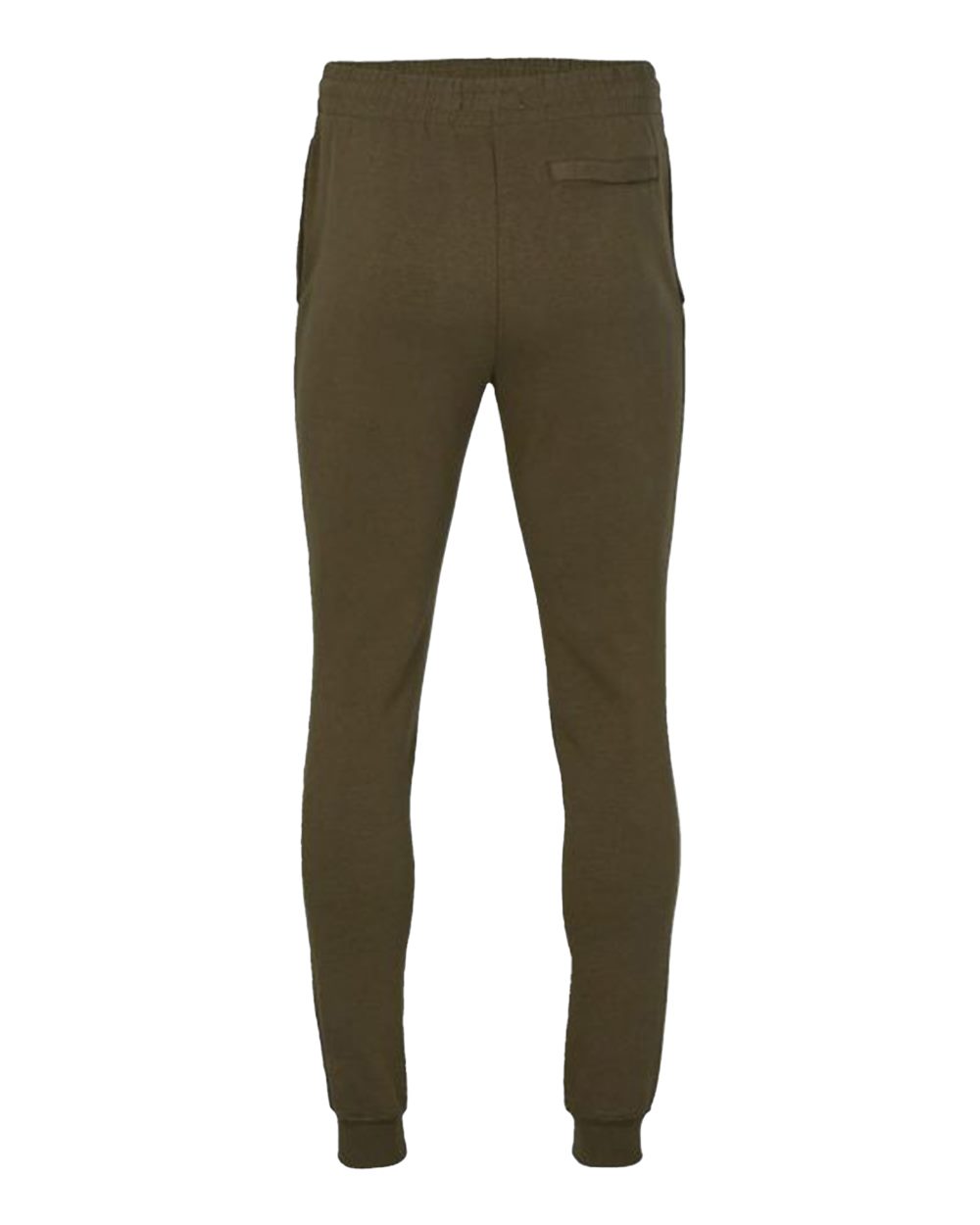 Front View of Olive Fleece Joggers - BM6602